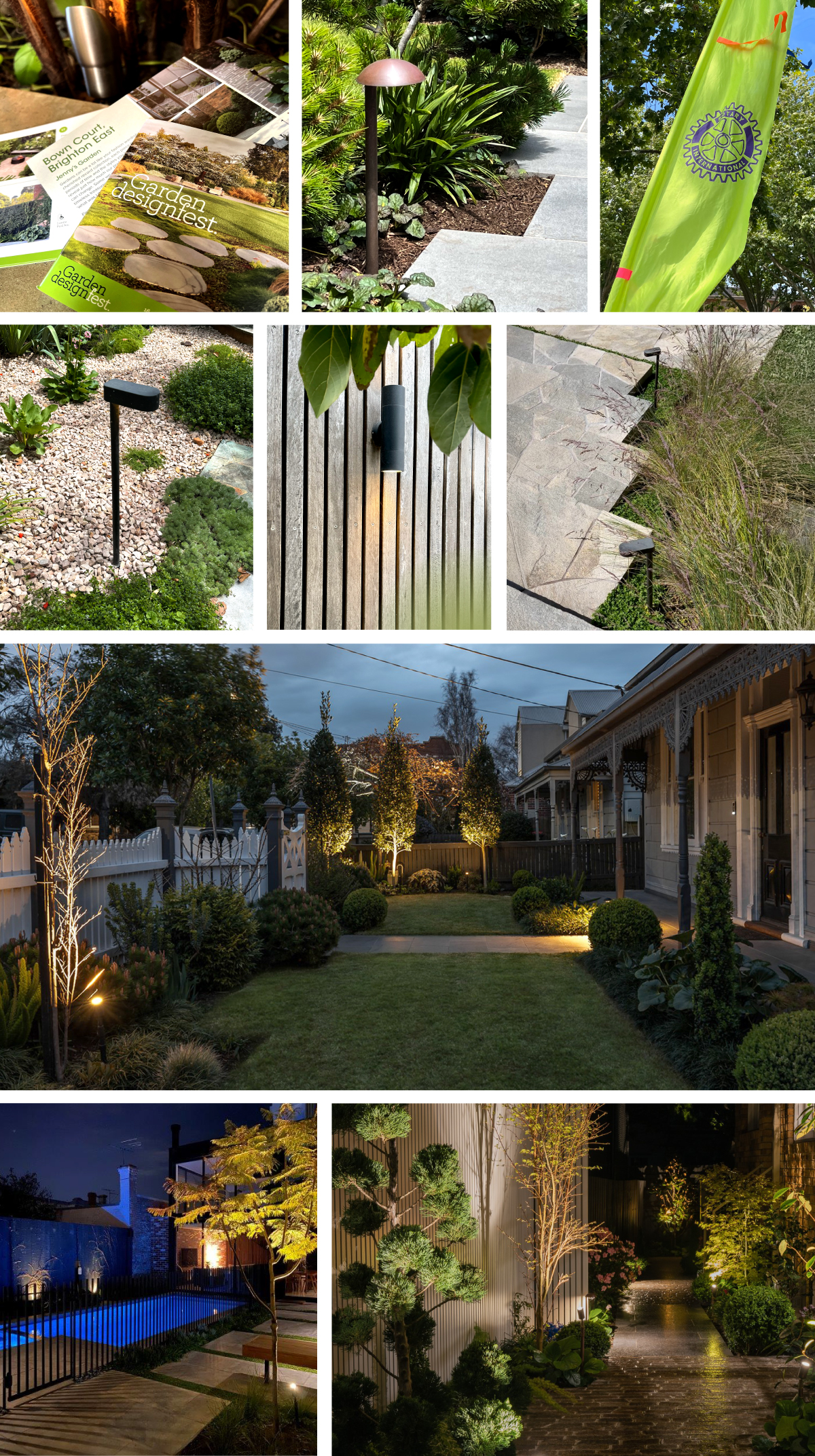 Montage from Gardens at Night of the Garden DesignFest 2024