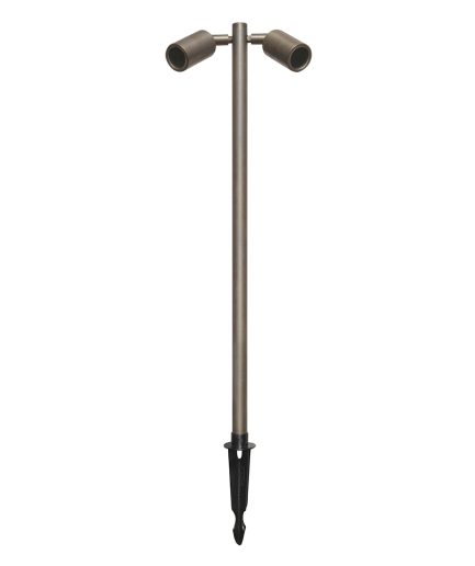 Pole Light Twin Bronze